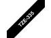 Ruban de lettrage Brother P-Touch TZe-335 standard 12mm blanc sur noir