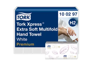 Tork 100297 Xpress Handdoek Premium H2 ZigZag Extra Soft 2-laags - 1