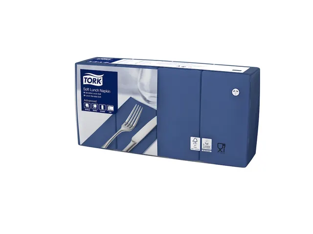 Tork 477419 Soft Lunchservet Advanced Donkerblauw 33x33cm