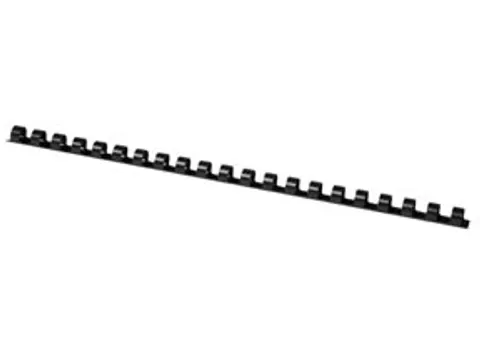 Bindrug Kunststof Zwart 10mm 21 Rings Doos 100 Stuks