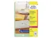 Etiquettes laser Avery 38,1x21,2mm transparent 25 feuilles