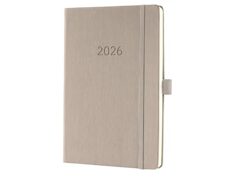 Weekagenda Conceptum A5 2026 (NL/FR/EN/DU) taupe Hardcover