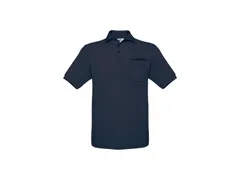 B&C Safran TT Pocket polo, marineblauw, maat L, per stuk