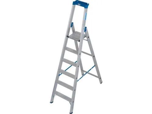 industriële ladder,eenzijdig,6treden m. R13-laag,treden met profiel