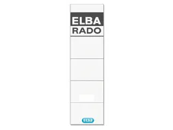 Rug-insteekkaart Elba Rado breed 44x159mm wit 10 stuks