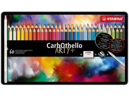 Kleurpotloden STABILO CarbOthello kalkpastel assorti blik à 60 stuks