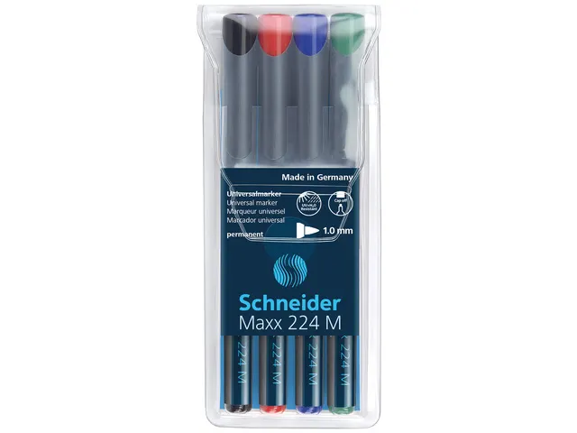 Universele Marker Maxx 224 M Permanent Assorti Etui 4 Stuks