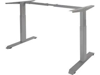 Verstelbaar Bureau Frame Grijs 160Cm - 3