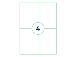 Etiket Premium 105x148mm A6 Wit XL Pack 1000 Vel - 1