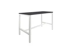 Domino Basic statafel 140x80cm 110cm houtprint schaduw 25mm wit