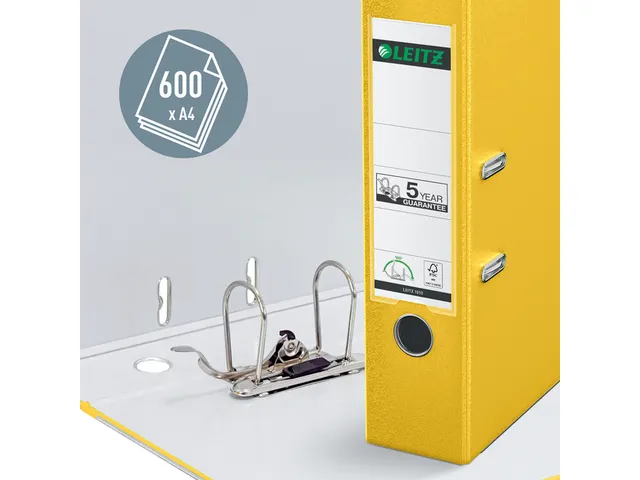 Ordner Leitz 1010 A4 80mm Pp Geel