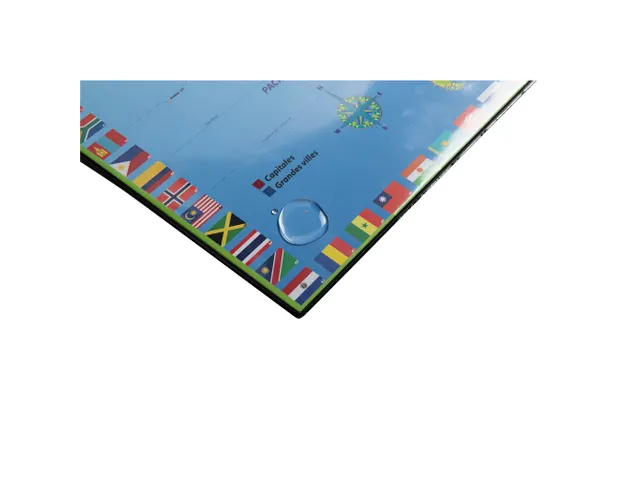 Onderlegger PVC 37,5x57,5cm wereld