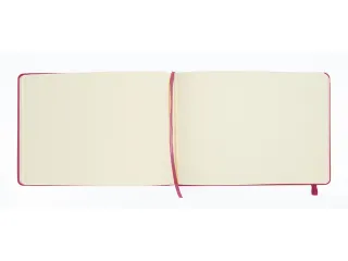 Schetsboek Kangaro A5 landscape ruby PU HC 80 vel 140gr roomwit met el - 4