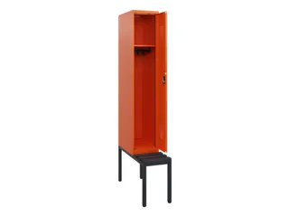 locker met bank,HxBxD 1950x300x815mm,1vak,vak B 300mm,cilinderslot - 1