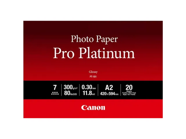Canon 2768B067 pak fotopapier A2 Wit Hoogglans 300 Gram 20 Vel
