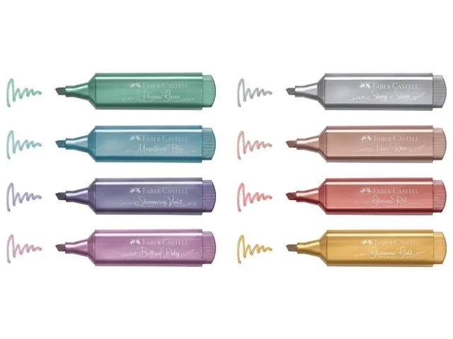 Markeerstift Faber-Castell 46 Metallic display 100 stuks