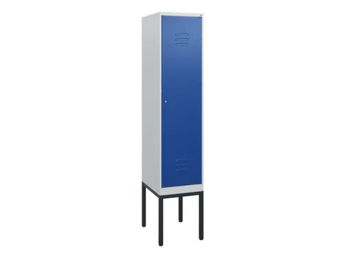locker,HxBxD 1950x400x500mm,1vak,vak B 400mm,cil.-slot,voetonderstel