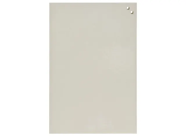 Tableau magnétique en verre Naga 40 x 60 cm Gris chaud