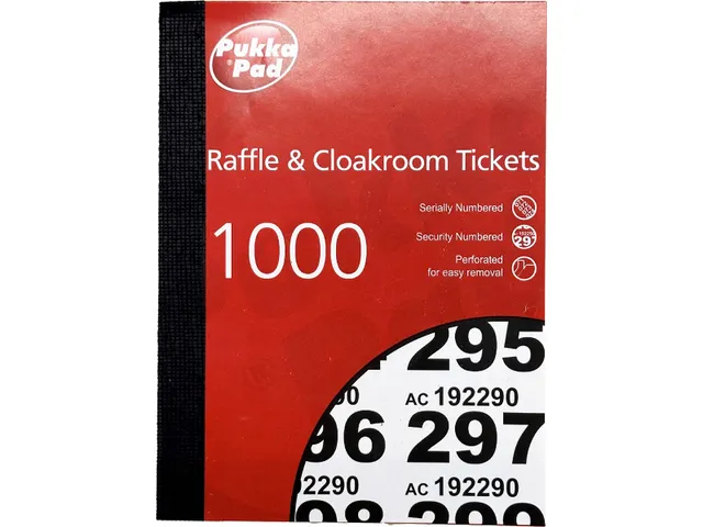 Genummerde Loterij- En Garderobetickets 1-1000