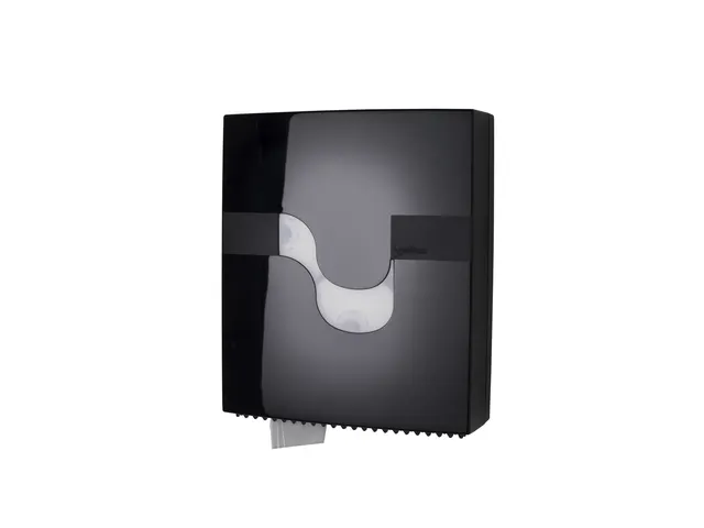 Toiletpapier dispenser Celtex Megamini Revolver zwart 3 rol