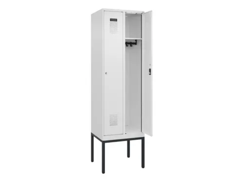 locker,HxBxD 2120x600x500mm,2vak,vak B 300mm,cil.-slot,voetonderstel