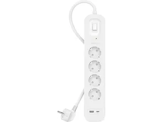 Belkin Spanningsbeveiliger met 4 stopcontacten Wit - 1