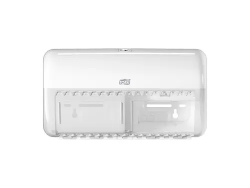 Tork 557000 T4 Toiletpapier Dispenser Elevation Twin Verticaal Wit