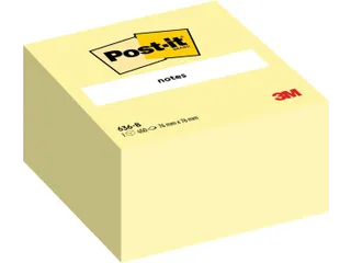 Memoblok 3M Post-it 636 76x76mm kubus geel - 2