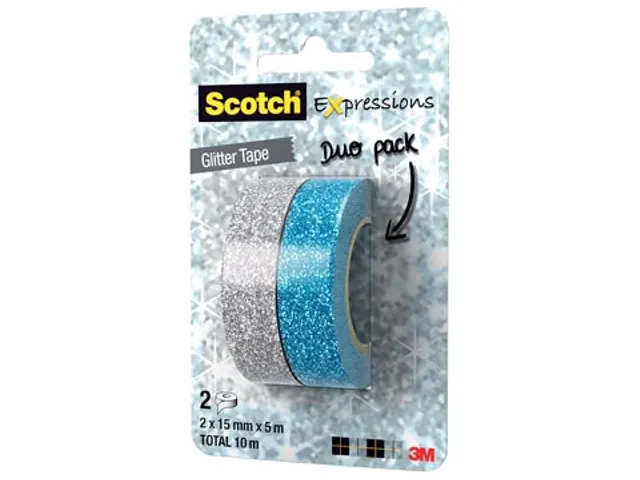 Expressions glitter tape, 15 mm x 5 m