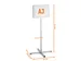 Vloerstandaard info stand outdoor A3 grijs