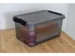 Comfort Line opbergbox 6L transparant grijs - 30x20x14,5cm