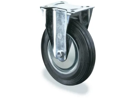 bokwiel,draagverm. 115kg,massief rubber-banden,ØxB 140x37,5mm,rollage