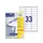 etiket Avery ILK 70x25,4mm 100 vel 33 etiketten per vel wit
