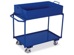 Tafelwagen 250kg 1000x600mm 2 Etages Opvangbak 120l Staalplaat