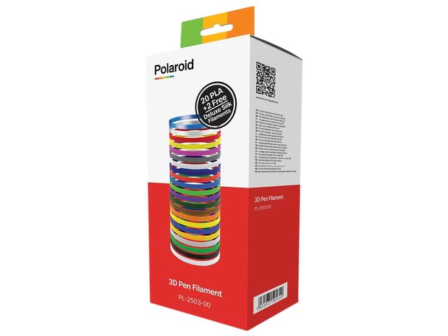 3D Filament Polaroid 1.75mm PLA 22stuks assorti | 3dprinterfilamenten.nl