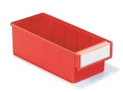 stellingbak,HxBxD 100x132x300mm,PP,rood