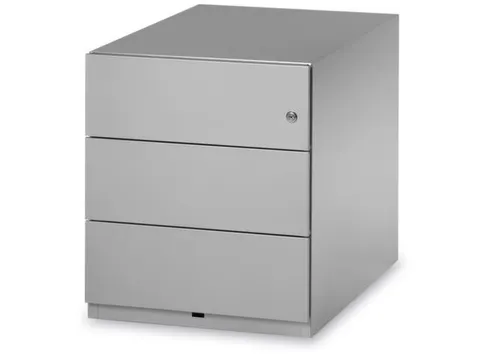 Mobiel Ladenblok 495X420X565Mm 3Laden Cilinderslot Zilver