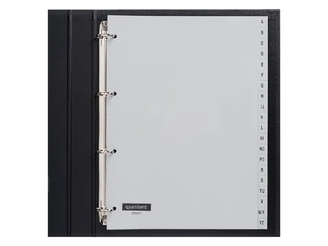 Tabbladen Quantore A4 4-Gaats 20-Delig A-Z Grijs Pp