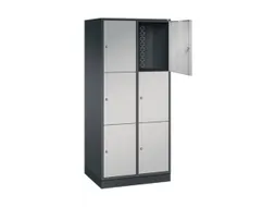 grootvolume-lockersysteem,HxBxD 1950x820x600mm,2x3vakken,cil.-slot