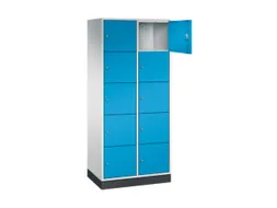 grootvolume-lockersysteem,RAL 7035/RAL 5012,HxBxD 1950x820x500mm