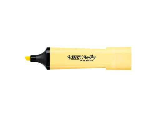 Markeerstift Bic blister à 4 pastelkleuren
