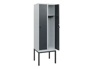 locker,HxBxD 1950x600x500mm,2vak,vak B 300mm,draaigrendel - 2