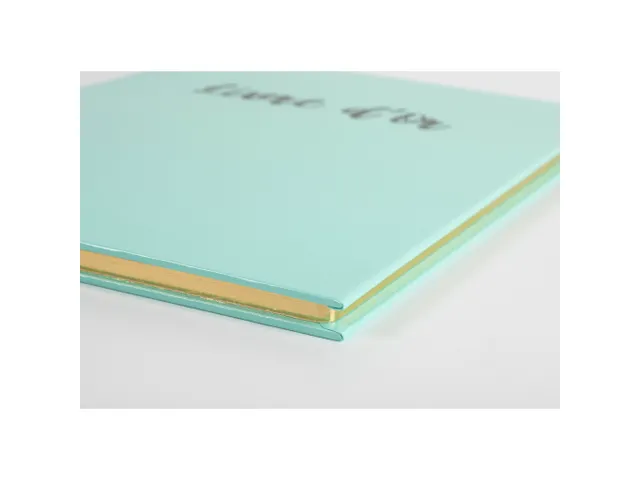 Livre d'or 100 pages tranche or - Format 27x22cm - AQUAREL - Vert past