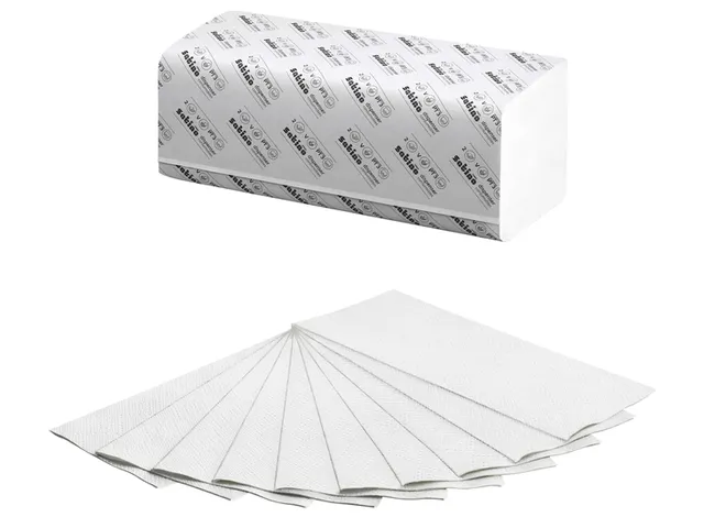 Handdoek Satino Comfort PT3 v-vouw 2-laags 25x23cm 20 pakjes à 160 st