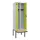 locker met bank,voor scheiding van kleding,HxBxD 2120x600x815mm,2vak