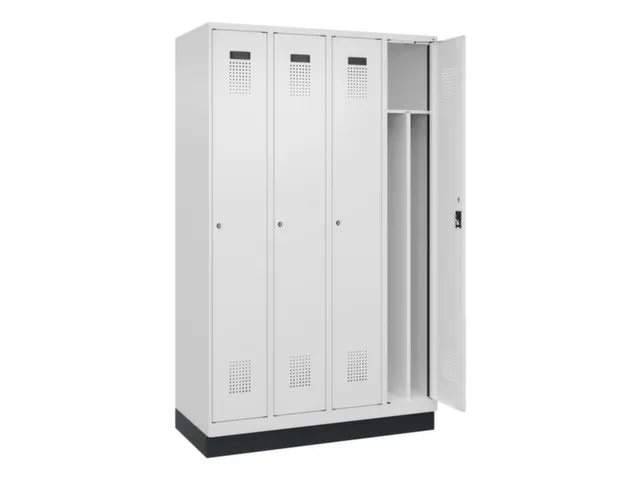 locker voor scheiding van kleding,HxBxD 1950x1200x500mm,4vak