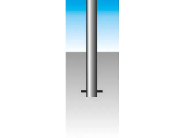 Poteau inox Ø 76mm à sceller