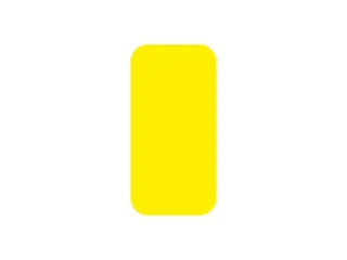 plaksymbool,rechthoek,markering HxB 150x50mm,polycarbonaat,geel - 1
