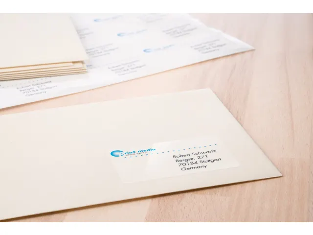 HERMA 8016 Transparant folie-etiket Glanzend A4 45,7x21,2mm 1200 stuks