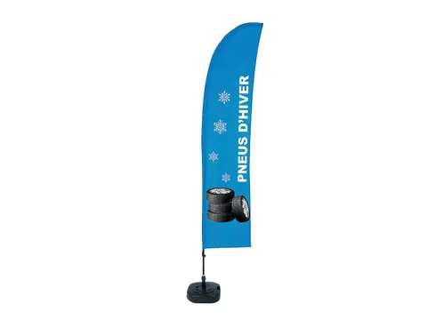 Beachflag 430cm complete set "Pneus d'hiver"